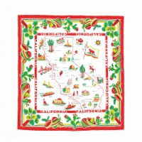 Decorative Towel California Flour Sack Towel Fabric State Map 100% Cotton Caf01