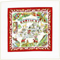 Decorative Towel Kentucky Flour Sack Towel Kitchen 100% Cotton Souvenir Ky01