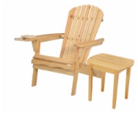 Foldable Adirondack Chair with cup holder with End Table