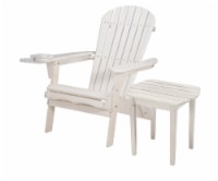 Foldable Adirondack Chair with cup holder with End Table