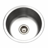 Houzer CF-1830-1 Club Series Undermount Round Bar & Prep Sink- Stainless Steel