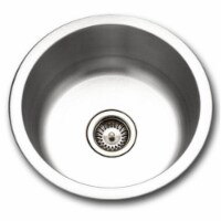 Houzer SCF-1830-1 Hospitality Series Topmount Stainless Steel Round Bar & Prep Sink