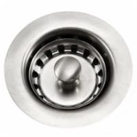 Houzer 190-4200 2 in. Bar Sink Basket Strainer- Stainless Steel