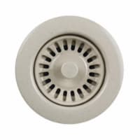 Houzer 190-9267 4.5 x 4.5 x 3.5 in. Speckled Granite Sink Strainer- Plastic - Bone