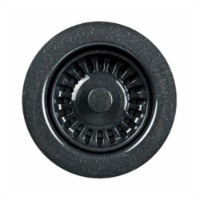 Houzer 190-9268 4.5 x 4.5 x 3.5 in. Speckled Granite Sink Strainer- Plastic - Black