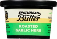 Epicurean Spreadable Roasted Garlic Herb Butter Tub