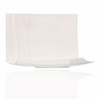 Red Vanilla OP100-327 15.5 x 10.25 in. Odett Platinum Rectangular Platter