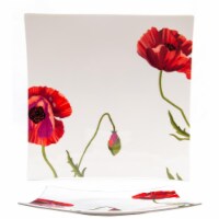 Red Vanilla SB3400-513 12.5 in. Summer Sun Square Platter