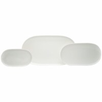 Red Vanilla ET1919-003 Every Time White Platter Set - 3 Piece