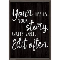Teacher Created Resources 13-3/8  x 19  Your life is your Story. Write Well. Edit Often.