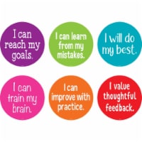 Teacher Created Resources Spot On Carpet Markers Growth Mindset 7  Assorted Pack of 6