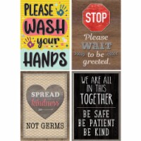 Teacher Created Resources 19  x 13-3/8  Health & Safety Poster Set Set of 4 (TCR32410)