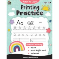 Teacher Created Resources Watch Me Learn: Printing Practice TCR8404