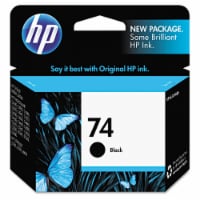 HP 74 Ink Cartridge - Black Perspective: Main