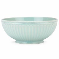 Lenox 856933 French Perle Groove Dinnerware Serve Bowl- Ice Blue