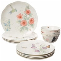Lenox 883319 Butterfly Meadow Flutter Dinnerware Set - 12 Piece