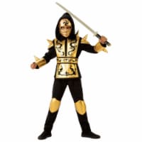 Rubies 279001 Halloween Boys Gold Ninja Costume - Small