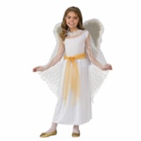 Rubies 275258 Christmas Deluxe Lace Girls Angel Costume - Large
