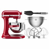 KitchenAid Professional Plus 5 Quart Bowl-Lift Stand Mixer with Bundle - Red