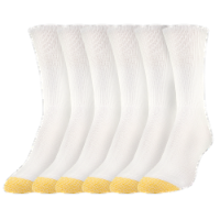 Gold Toe 6pk Ultra Soft Crew White Perspective: Main