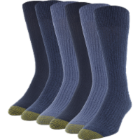Gold Toe Stanton Men's Crew Socks - Chambray/Denim/Midnight Perspective: Main