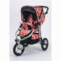 Baby Bling Design Company BBMR333P Metamorphosis All Terrain Jogging Stroller in Mariposa Red