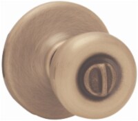 Kwikset Tylo Steel Privacy Door Knob Set - Antique Brass
