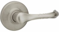 Kwikset Dorian Traditional Steel Hall/Closet Passage Lever - Satin Nickel
