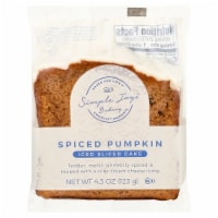 Simple Joys Bakery Spiced Pumpkin Iced Sliced Cake