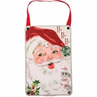Christmas Santa Countdown Wheel Wood Ho Ho Ho Days Till Christmas 32274.