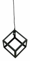 Oil Rubbed Bronze Finish Tilted Geometric Cube Pendant Lamp Modern Lighting Décor 14 Inches