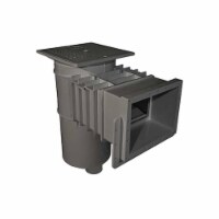 Aquastar SKR3610564105 Wide Mouth Vinyl Skimmer, Dark Gray