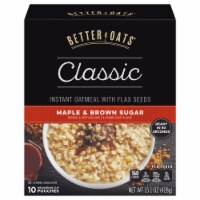 Better Oats Classic Maple & Brown Sugar Instant Oatmeal Perspective: Main