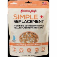 Grandma Lucys GL82803 7 oz Simple Replacement Freeze-Dried Salmon & Rice Pet Food
