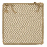 Outdoor Houndstooth Tweed - Cuban Sand Chair Pad (single)