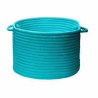 Colonial Mills  Simply Home Solid- Turquoise 14 in. x 10 in. Utility Basket