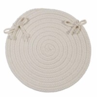 Colonial Mills BR10A015X015X Boca Raton - White Chair Pad - single Rug