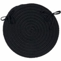 Colonial Mills BR42A015X015 Boca Raton - Black Chair Pad - set 4 Rug