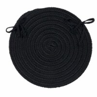 Colonial Mills BR42A015X015X Boca Raton - Black Chair Pad - single Rug