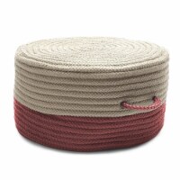 Colonial Mills ON71P020X011 20 x 20 x 11 in. Two Tone Pouf, Brick