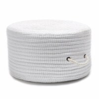 Colonial Mills TX90P020X011 20 x 20 x 11 in. Ticking Fabric Stripe Pouf, Gray