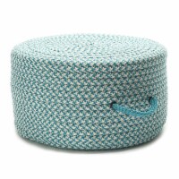 Colonial Mills UF57P020X011 20 x 20 x 11 in. Houndstooth Pouf, Turquoise