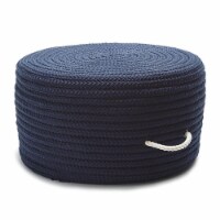 Colonial Mills H561P020X011 20 x 20 x 11 in. Simply Home Solid Pouf, Navy
