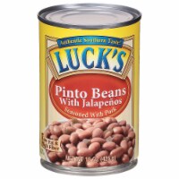 Luck's Authentic Southern Pork Seasoned Pinto Beans with Jalapenos Perspective: Main