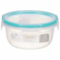 Snapware® Total Solution Covered Plastic Round Food Storage Container - Clear Perspective: Main