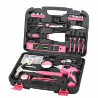 Apollo Tools Household Tool Kit Pink 135 pc. - Total Qty: 1; Each Pack Qty: 135; Total Items