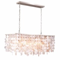Vaxcel International P0240 36 in. Elsa Capiz Shell Rectangular Pendant