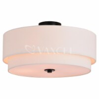 Vaxcel C0258 20.5 in. Burnaby 4 Light Semi-Flush, Black