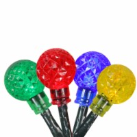 PENN 240 Multicolor LED G20 Globe Christmas Lights - 80 ft Green Wire