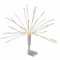 Northlight 12  Warm White LED Lighted Firework Christmas Tree Topper